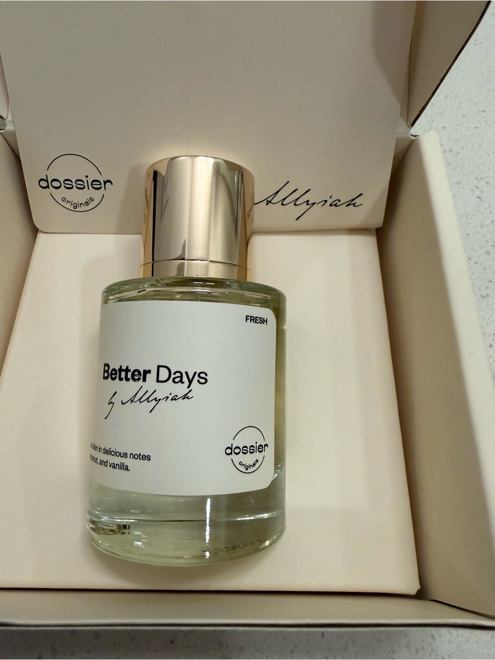 Dossier "Better Days" Eau de Parfum - Cream & Gold